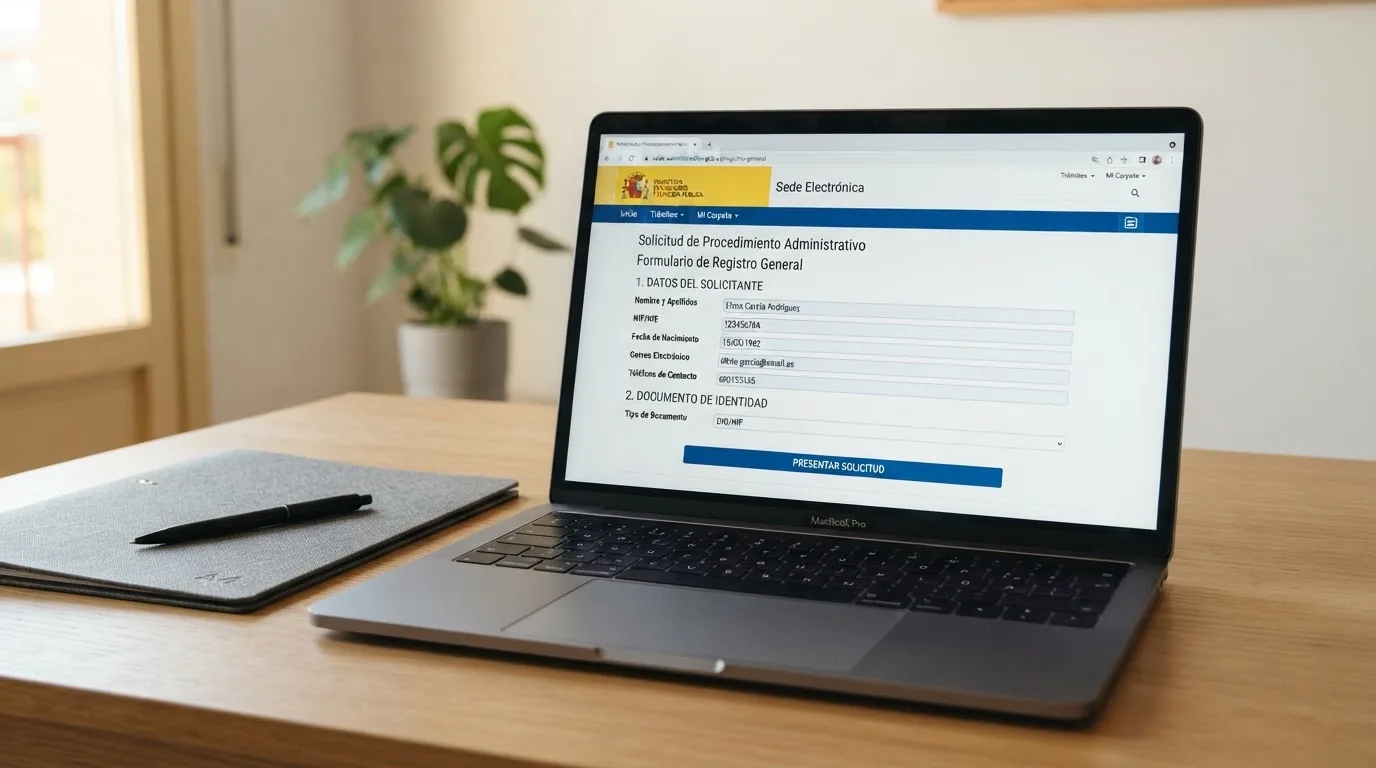 Pantalla de la sede electrónica de la DGOJ mostrando el apartado del Registro General de Interdicciones de Acceso al Juego con los campos de inscripción